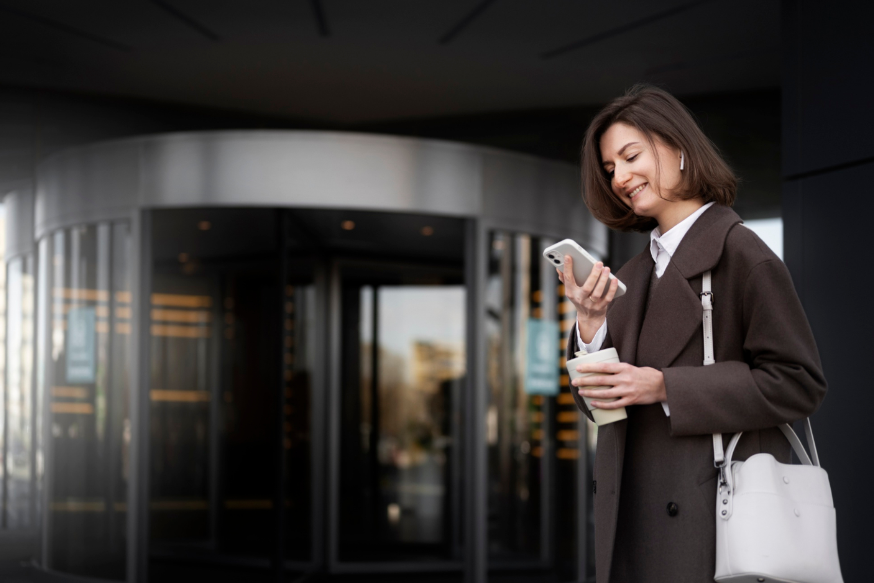 Hotel reception and guest arrival