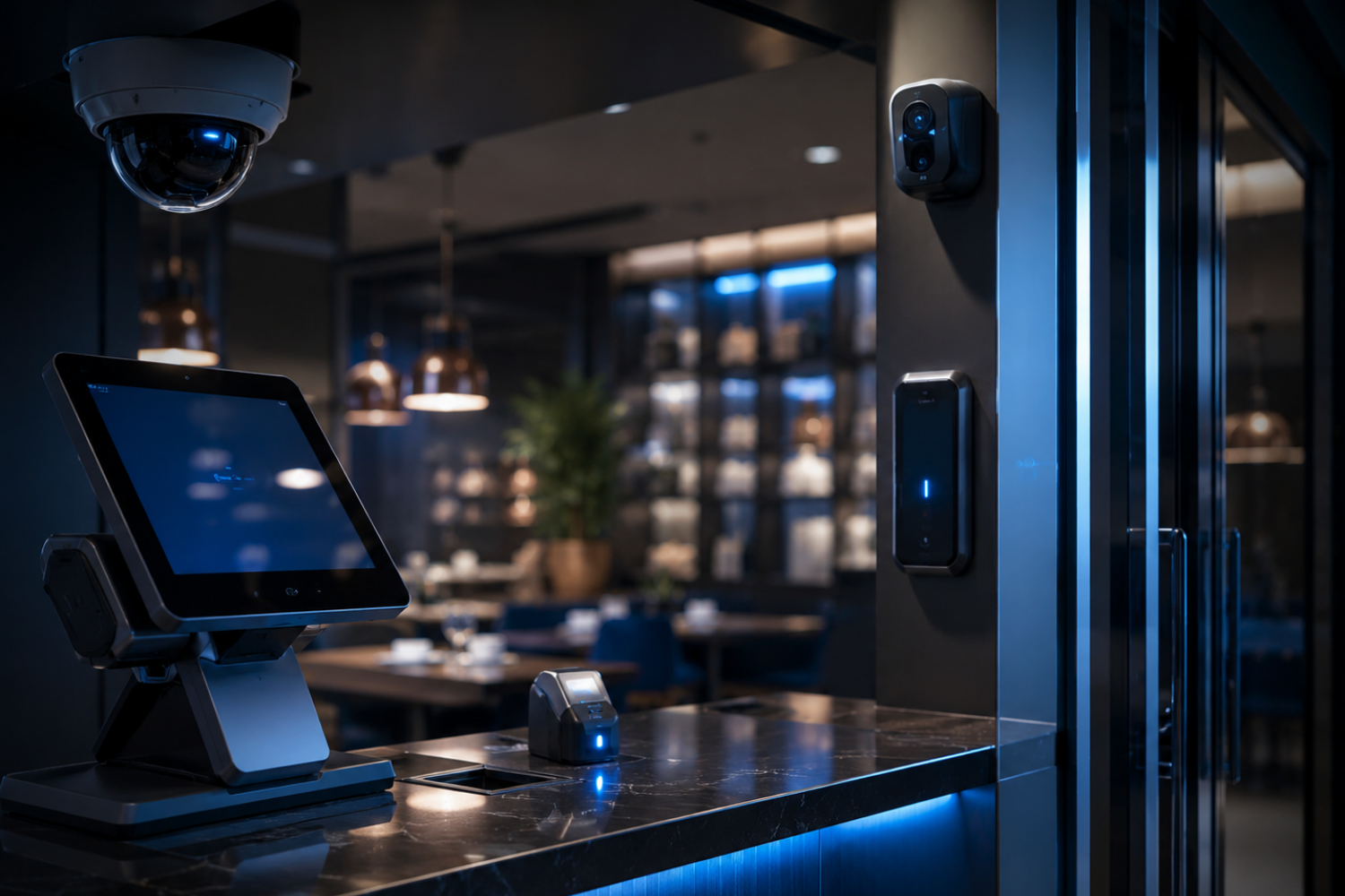 Facinos device layer: cashier counter, kiosk, or gate hardware enrolled for monitored approvals