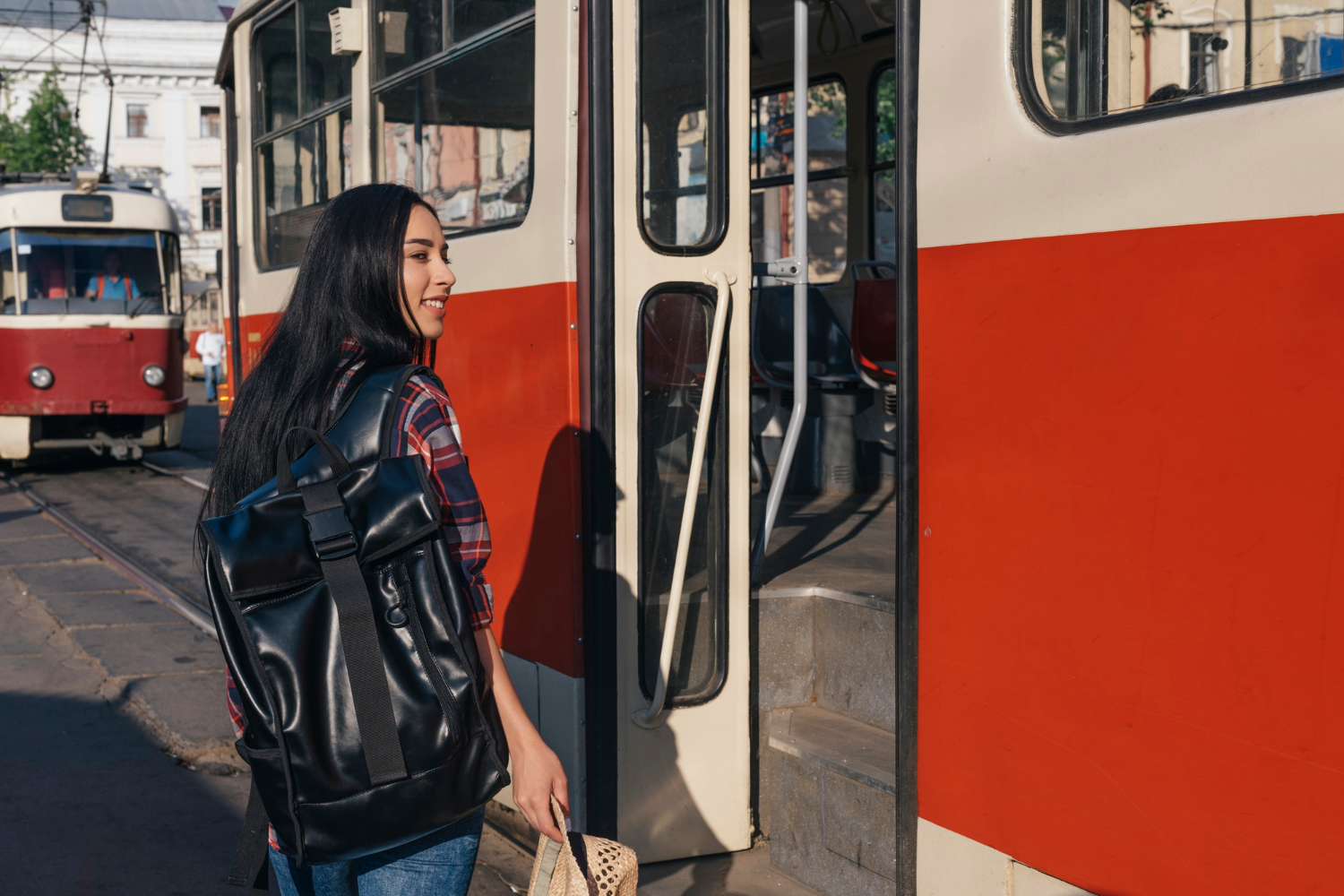 Tram network access and platform flow